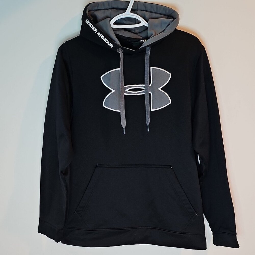 Under Armour Medium Men's Black and Gray Logo Hoodie